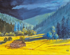 Dans la vallée40 x 30