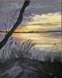Soir sur l'estuaire de la Gironde
