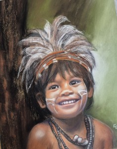 Petit Indien d'Amérique60 x 50